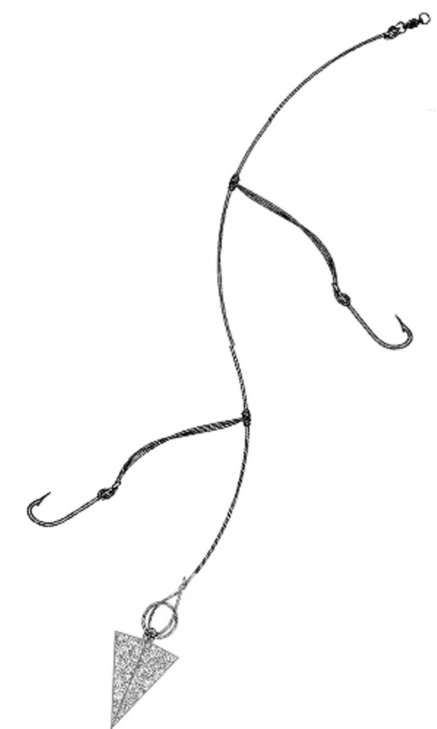 2hooks and a sinker, what could be simpler. © Carl Hyland
